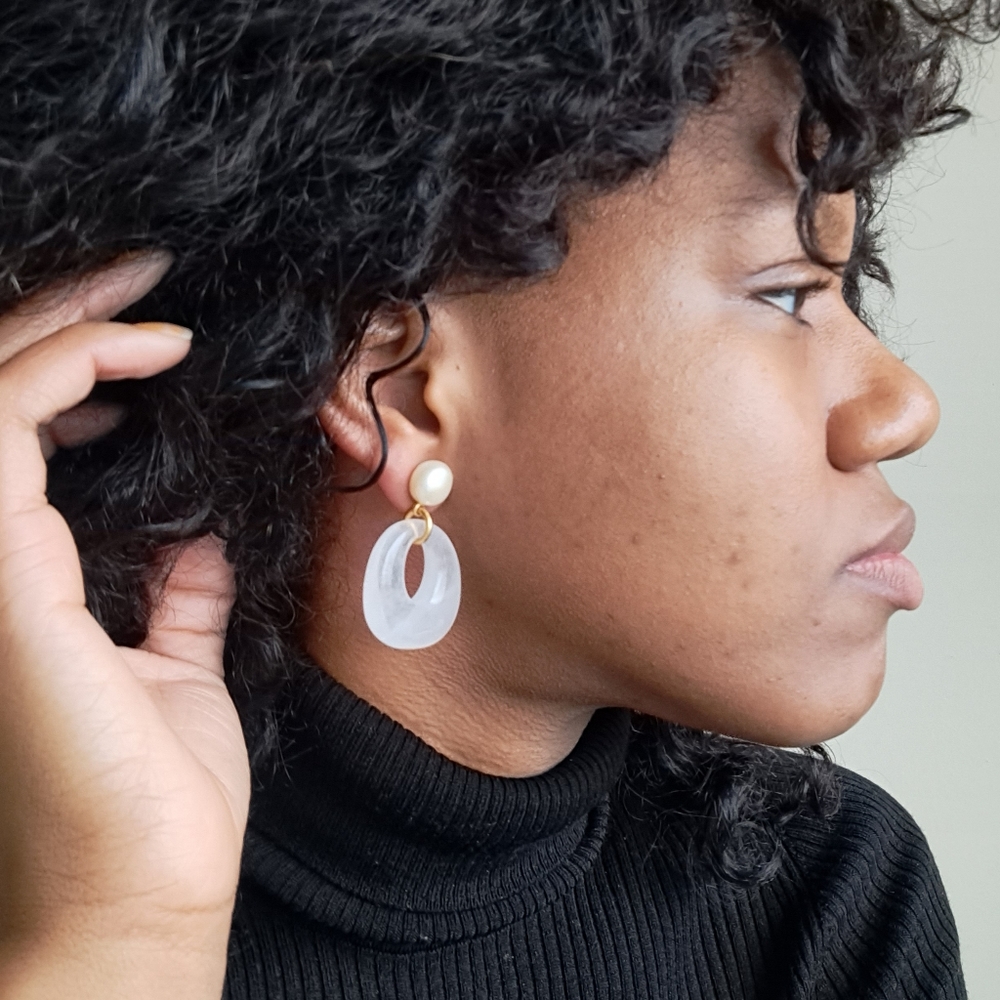 Freshwater Pearl statement earrings